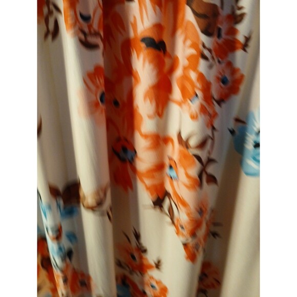 Blue Time- 3/4 Sleeve Pink/ Floral  Long Maxi Dress Womens Xlg  NWT SUPER CUTE - Picture 12 of 16